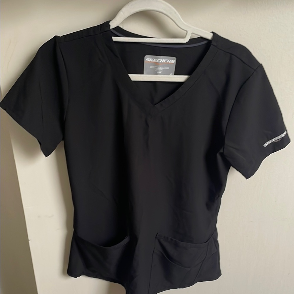Black scrub top